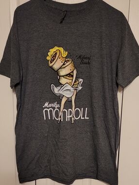 Ouray Dark Gray Marilyn Monroll Graphic Short-Sleeve Tee